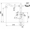 Franke Particolare Old England klassieke Keukenkraan chroom 1150081342