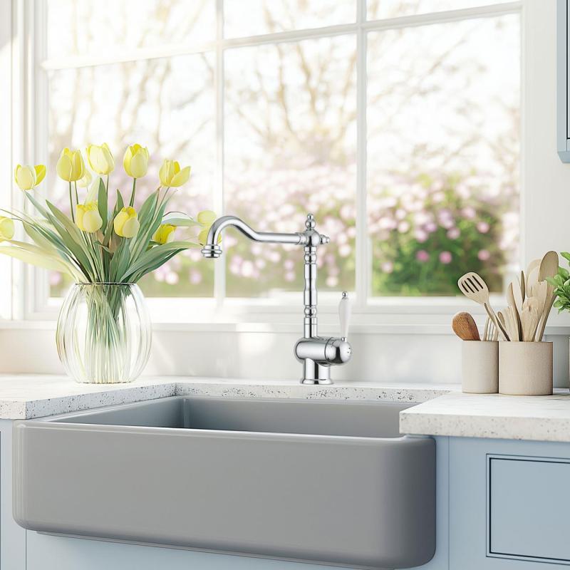 Franke Particolare Old England Classic Küchenarmatur Chrom 115.0060.360