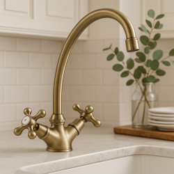 Nostalgische Küchenarmatur Bronze V1900