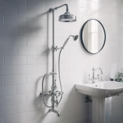 Huber Victorian Thermostat-Bad/Dusche-Set 30cm Edelstahl 592.VN31H.AC