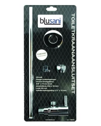 Blusani Toilettenarmatur Anschlussset Chrom BT01101