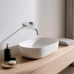 Waterevolution Flow Unterputz-Waschtischarmatur mit Abdeckplatte Chrom, Auslauf 25cm T1161B01-25