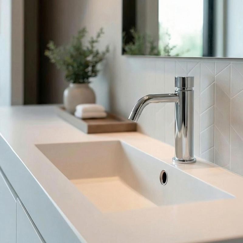 Waterevolution Flow Waschtischarmatur selbstschließend Chrom T110TP01