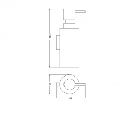 Waterevolution Deep Seifenspender Chrom A22601