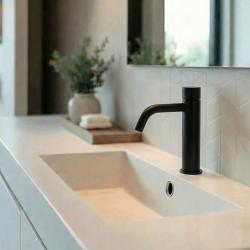 Waterevolution Flow Waschtischarmatur selbstschließend mattschwarz T110TPPR