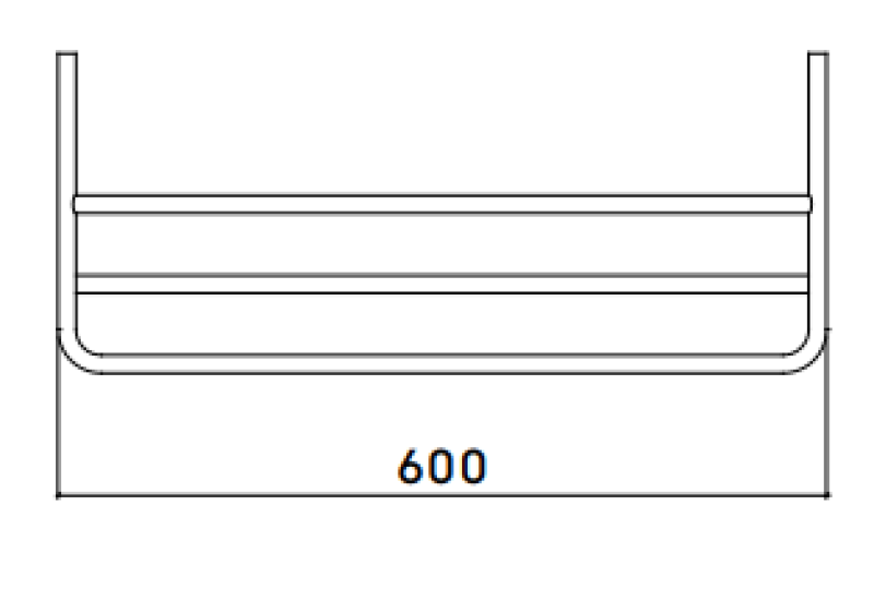 Waterevolution Flow Handtuchhalter matt weiß A118BR
