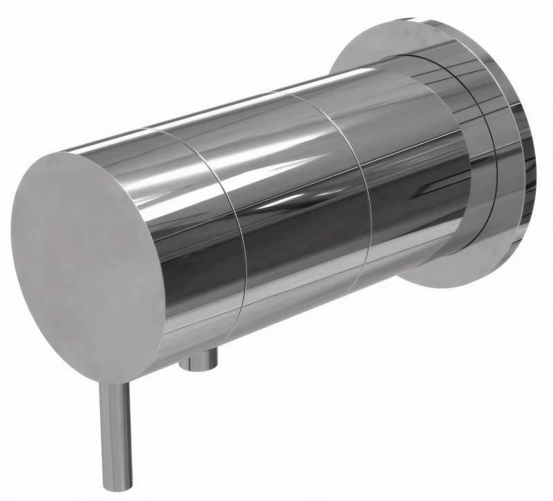 Waterevolution Flow Einbau-Duschthermostat mit runder Rosette, Chrom T142TB01