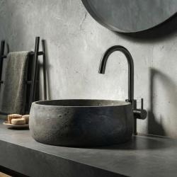 Waterevolution Flow Waschtischarmatur, hohes Modell, PVD Gun Metal T1121FGME