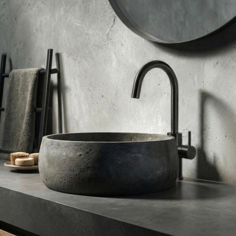 Waterevolution Flow Waschtischarmatur, hohes Modell, PVD Gun Metal T1121FGME