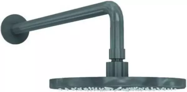 Waterevolution Flow Kopfbrause 200mm mit Wandanschluss Gun Metal T1641GME