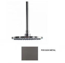 Waterevolution Flow Kopfbrause 200mm mit Deckenanschluss Gun Metal T1642GME