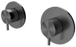 Waterevolution Flow Einbau-Duschthermostat mit 1 Umstellventil Gun Metal 1208948849