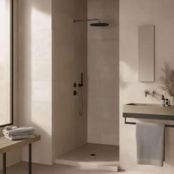 Waterevolution Flow Einbau-Duschthermostat mit 1 Umstellventil Gun Metal 1208948849