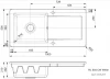 Reginox RL504CW keramische spoelbak wit met afdruipgedeelte 100x50cm 1208952820