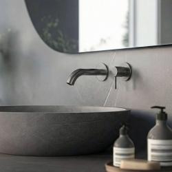 SB Round 316 Unterputz-Waschtischarmatur, Gun Metal PVD 102mm