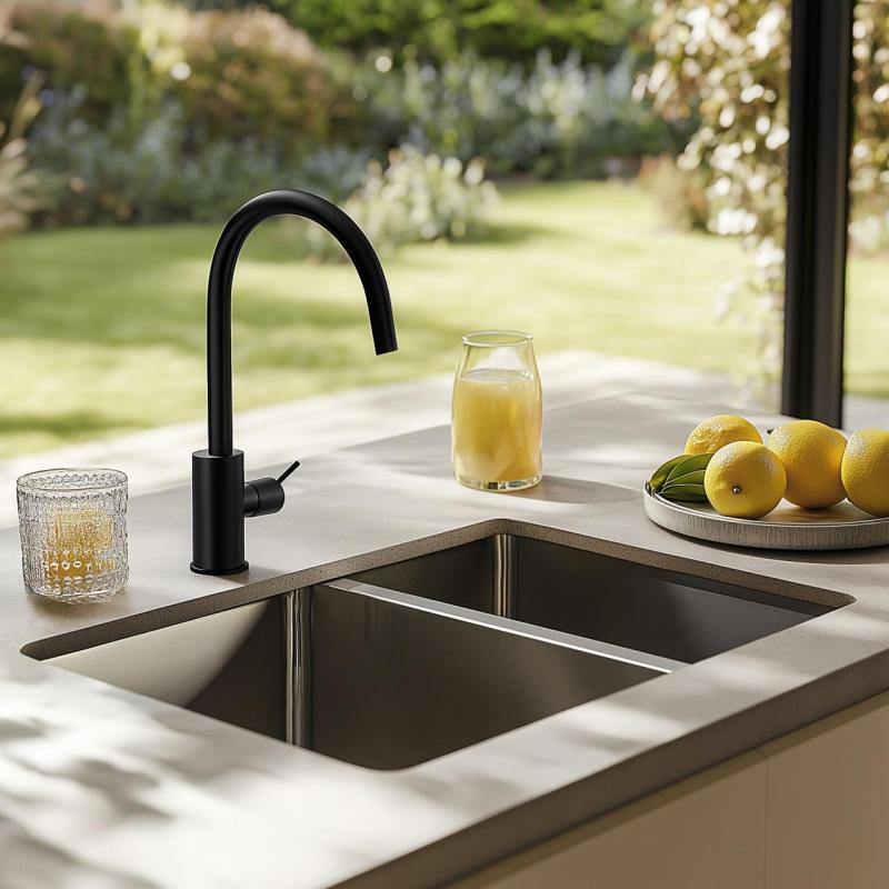 Franke Mythos MYX 160.34.16 BL Anderthalb-Edelstahl-Spüle Unterbau 34+16cm 122.0638.273