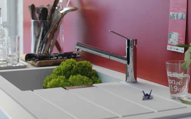 Franke Sirius 2 S2D 651 schwarzer Kunststoff 1,5 anderthalb Spülbecken mit Abtropffläche Aufbau 100x50 143.0634.554