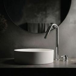 Waterevolution Flow 2-Loch-Waschtischarmatur mit hohem V-Auslauf 227mm, Chrom T1122V01