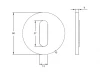 Waterevolution Flow inbouw douchemengkraan met infrarood sensor chroom T118EE01 tekening