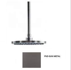 Waterevolution Flow Kopfbrause 250mm mit Deckenanschluss PVD Gun Metal T164225GME