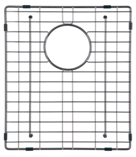 Lorreine Spüle-Bodengitter PVD Gun Metal Anthrazit 34x40cm 1208955095