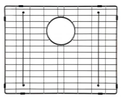 Lorreine Spüle-Bodengitter PVD Gun Metal Anthrazit 50x40cm 1208955097