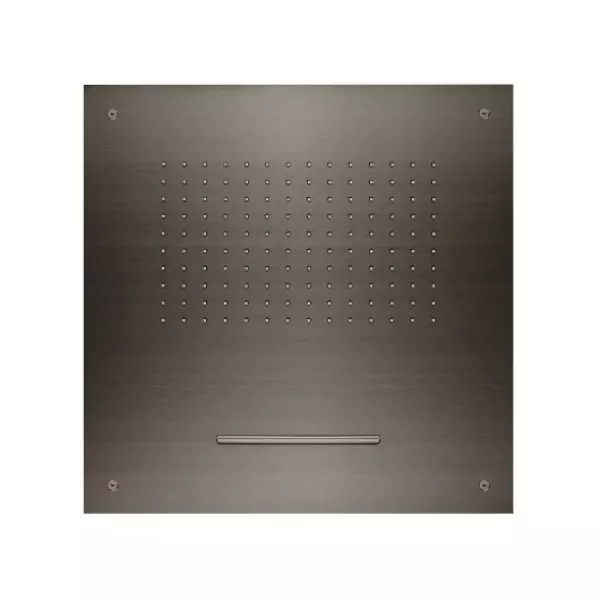 SB Square 316 Einbau-Regendusche mit Wasserfall 50x50cm Deckenbrause PVD Gun Metal 1208955320