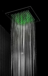 SB Square Chromotherapy Einbau-Regendusche, komplett aus Edelstahl 1208955462