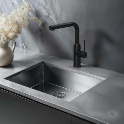 Quadri Stamford Küchenmischarmatur mit abnehmbarem Auslauf, Schwarz matt 1208956082