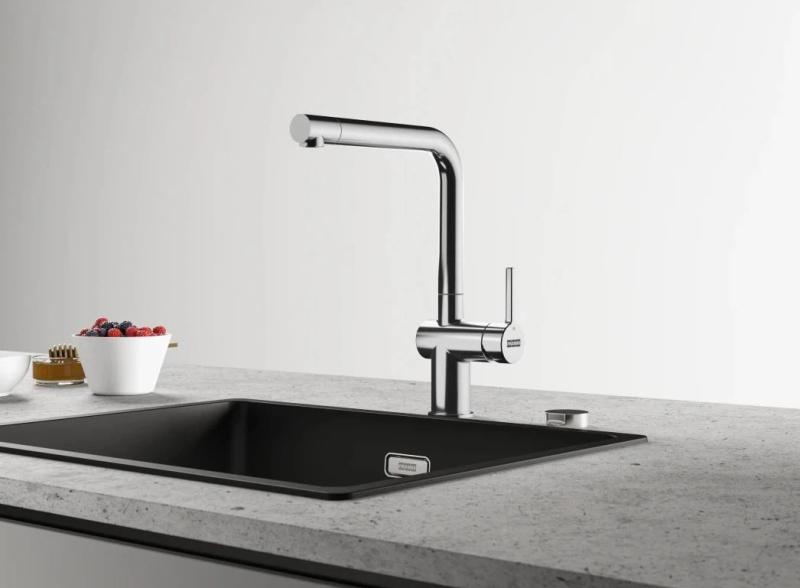 Franke Active L Küchenarmatur Chrom mit schwenkbarem Auslauf 115.0653.298