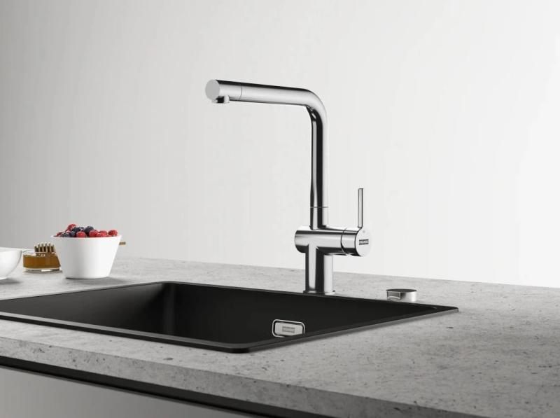 Franke Active L Küchenarmatur mit Auszugsbrause, Chrom 115.0653.379