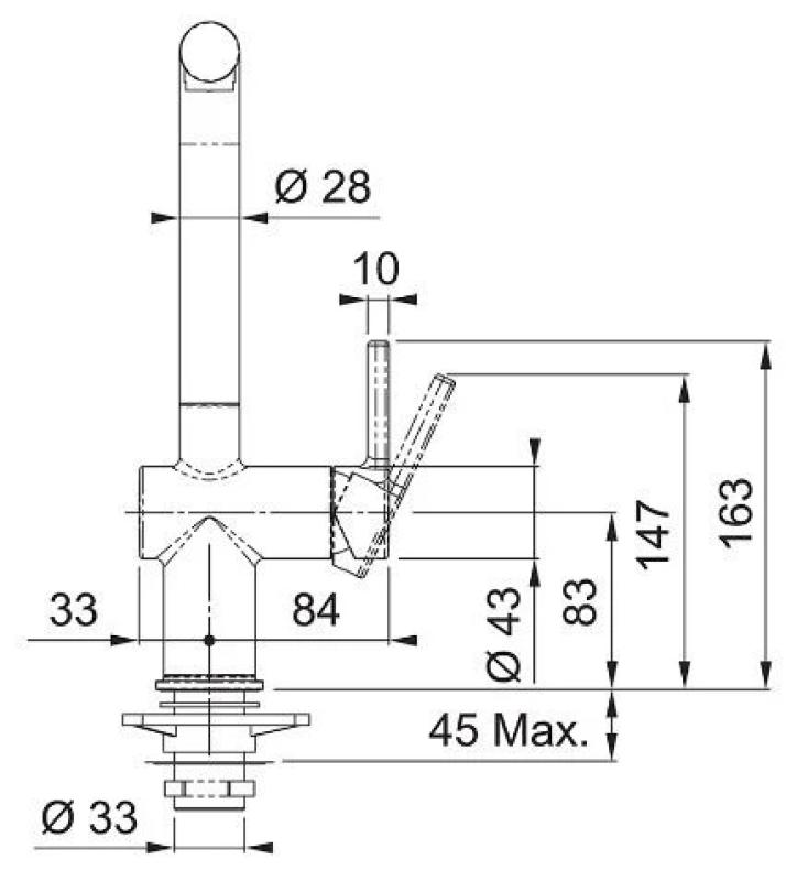Franke Active L Küchenarmatur mit Auszugsbrause, Chrom 115.0653.379