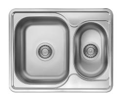 Ausmann Basic Edelstahl 1,5 Spüle reversibel 63x50 cm, inklusive Siphon, Oberflächen-Einbau 1208956969