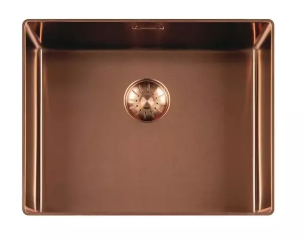 Lorreine 50SL1016-COPPER Slim Spülbecken 50x40cm, flächenbündiger Einbau, Kupfer