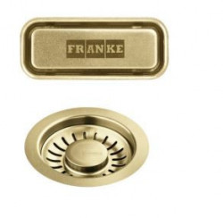 Franke Mythos Masterpiece Korbsteckerset Gold mit Überlauf 112.0652.898