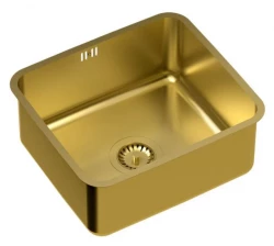 Aquadesign Oxford Gold PVD Edelstahlspüle 40x35cm, Unterbau 1208957203