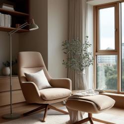 Decor Artemia graue Stehleuchte langer Metallarm, Durchmesser 16,5 cm 2300