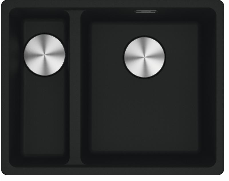 Franke Maris MRG 260-34-15 Fragranite Matt schwarz Spüle Becken Rechts flächenbündiger Einbau