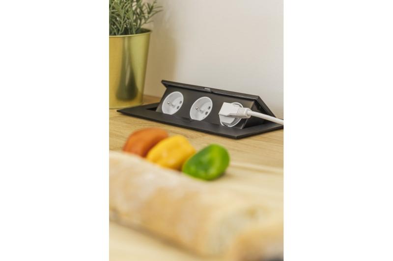 Rechteckige versenkte Steckdose 1208958682