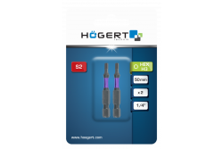 Hoegert Kraftschrauber-Bit Sechskant H3 50mm 2 Stück 1208959836