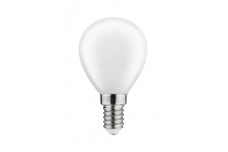 LED-Glühbirne, FROSTED FILAMENT, G45, 3000 K, E14, 4 W, 400 lm, AC 220–240 V/50–60 Hz, RA > 80, 360° 1208962778