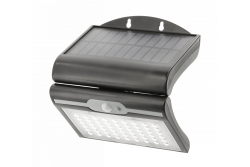 RAMOS Solarfassadenleuchte mit Bewegungs-/Dämmerungssensor, 50W, 300lm, 3,7V 1800mAh, IP44, 6000K, Schwarz 1208963115