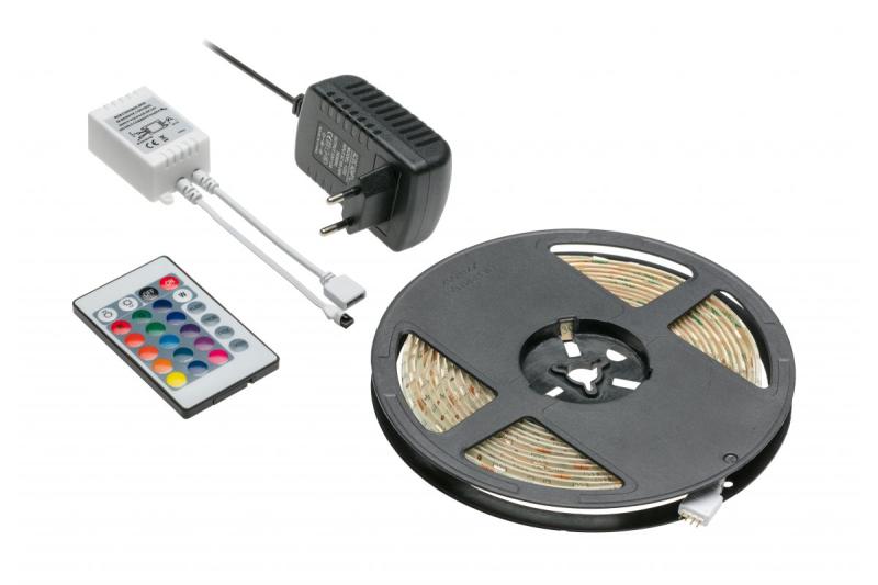 Dekor RGB LED-Streifen-Kit 5m 150LED IR Controller 1208963293
