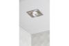 Ceiling spot fixture ALESSIO, IP54, square, inox/satin