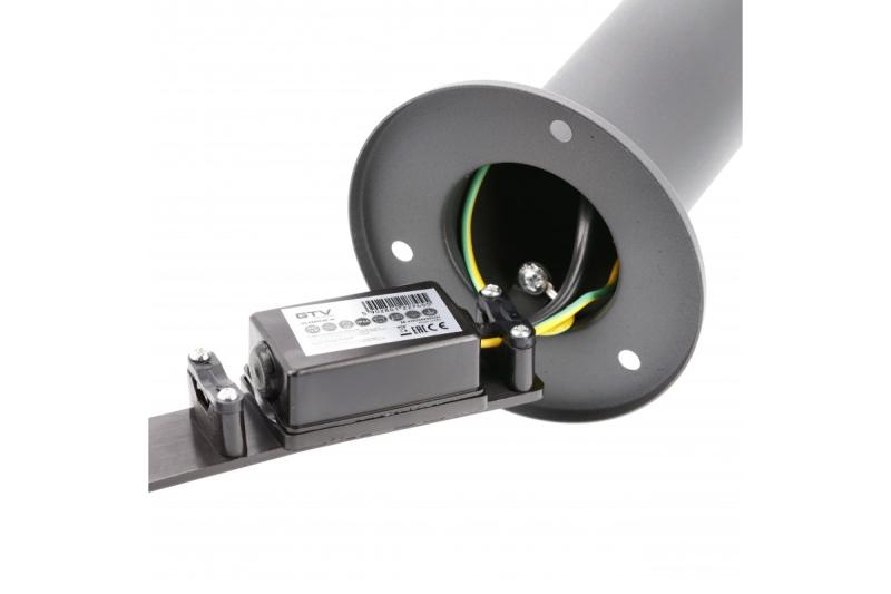 Decor KERTA-P 50 Gartenleuchte E27 MAX.12W IP44 AC220-240V 50-60Hz Pollerleuchte Graphit 1208963907