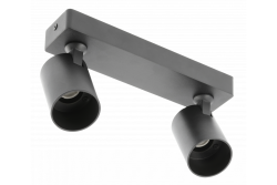 Decor Deckenleuchte SANTO Aluminium IP20 max. 20W*2 doppelt rund schwarz 1208963997