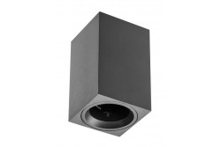 Decor Lampenoberfläche montiert SENSA MINI Aluminium 70x70x115 IP20 max 50W quadratisches schwarzes Gehäuse. 1208964015
