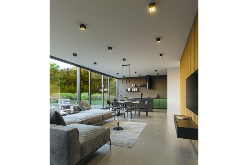 Decor Hängende Leuchte TRESOS II 3xGU10 Aluminium IP20 max. 3x20W Schwarz 1208964030