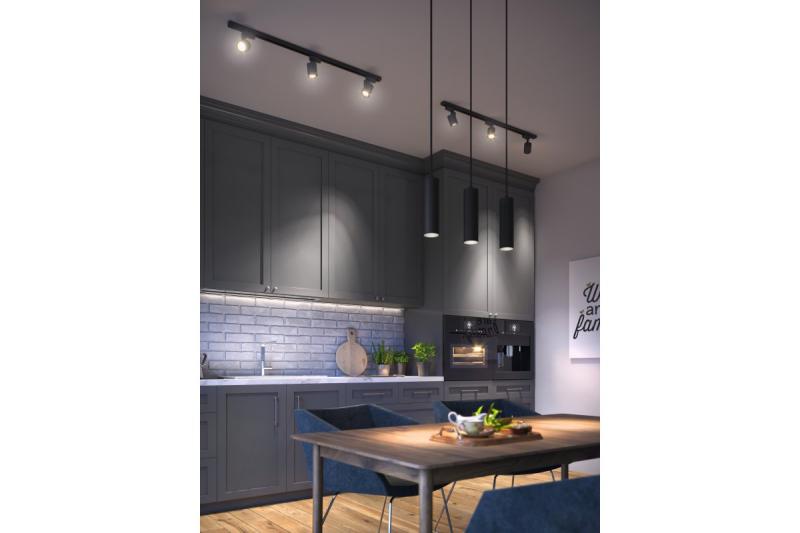 Decor Hängende Leuchte TRESOS II 3xGU10 Aluminium IP20 max. 3x20W Schwarz 1208964030