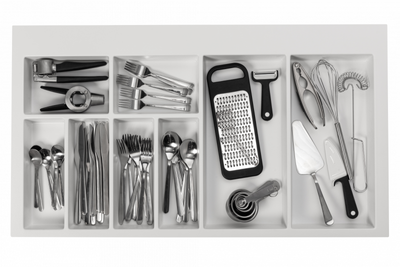Decor Cutlery Tray Insert for Kitchen Drawer 900 White 1208966381